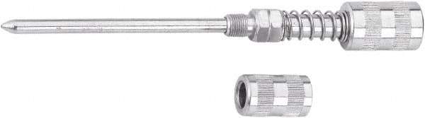 lumax - 4,500 Operating psi, 7" Long, Steel Needle Nose Adapter Grease Gun Needle Nozzle - Apex Tool & Supply