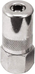 lumax - 6,000 Operating psi, Steel Fixed Grease Gun Coupler - Apex Tool & Supply