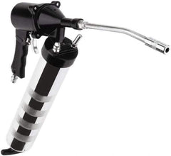 lumax - 3,000 Max psi, Flexible Air-Operated Grease Gun - 14 oz Capacity, 1/8 Thread Outlet, 3-Way Fill - Apex Tool & Supply