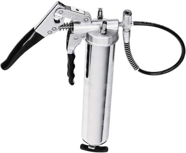 lumax - 8,500 Max psi, Flexible Pistol Grease Gun - 14 oz Capacity, 1/8 Thread Outlet, 25 Strokes per oz, 3-Way Fill - Apex Tool & Supply