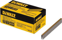 DeWALT - 9/16" Long x 0.0375" Wide, 20 Gauge Crowned Construction Staple - Steel, Galvanized Finish - Apex Tool & Supply