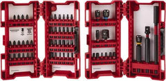 Milwaukee Tool - 55 Piece, Impact Driver Bit Set - 3/32 to 1/4" Hex, #1 to #3, Drilling/Screwdriving Utility Accessory Set Kit, 1/4" Hex Drive, Hex Point - Apex Tool & Supply