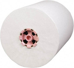 Scott - Hard Roll of 1 Ply White & Pink Paper Towels - 8" Wide, 580' Roll Length - Apex Tool & Supply