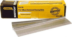 Stanley Bostitch - 16 Gauge 0.0598" Shank Diam 1-1/2" Long Brad Nails for Power Nailers - Steel, Galvanized Finish, Smooth Shank - Apex Tool & Supply