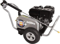 Simpson - Gas, 13 hp, 4,400 psi, 4 GPM, Cold Water Pressure Washer - AAA Triplex, 50' x 3/8" Hose - Apex Tool & Supply