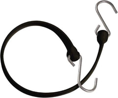 The Better Bungee - Heavy Duty Bungee Strap with Triangulated Galvanized S Hook - 12" OAL, Black - Apex Tool & Supply