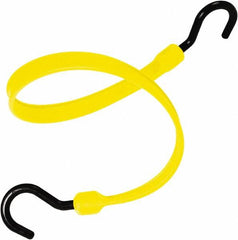 The Better Bungee - Stretch Tie Downs; Type: Heavy Duty Bungee Strap ; End Type: Molded Nylon Hook End ; Color: Yellow ; Fractional Overall Lengths: 36 - Exact Industrial Supply