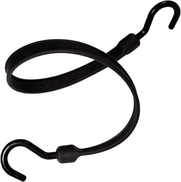 The Better Bungee - Heavy Duty Bungee Strap with Overmolded Nylon Hook End - 36" OAL, Black - Apex Tool & Supply