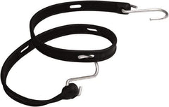The Better Bungee - Heavy Duty Bungee Strap with Triangulated Galvanized S Hook - 36" OAL, Black - Apex Tool & Supply