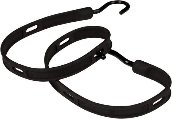 The Better Bungee - Adjustable Bungee Strap with Overmolded Nylon Hook End - 36" OAL, Black - Apex Tool & Supply