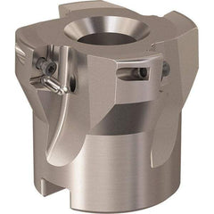 Seco - 4 Inserts, 44mm Cut Diam, 16mm Arbor Diam, 9mm Max Depth of Cut, Indexable Square-Shoulder Face Mill - 90° Lead Angle, 40mm High, XO.X 10T3.. Insert Compatibility, Through Coolant, Series R220.69 - Apex Tool & Supply