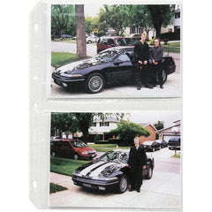 C-LINE - 50 Piece Clear Photo Albums Accessories-Pages - 11-1/4" High x 8.13" Wide - Apex Tool & Supply