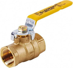 Legend Valve - 1" Pipe, Full Port, Brass UL, CSA, FM, NSF Approved Ball Valve - 2 Piece, FIP x FIP Ends, Lever Handle, 600 WOG, 150 WSP - Apex Tool & Supply