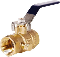 Legend Valve - 3/4" Pipe, Full Port, Lead Free Brass Full Port Ball Valve - 2 Piece, FNPT x FNPT Ends, Lever Handle, 600 WOG - Apex Tool & Supply