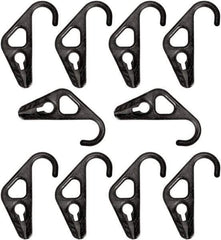 The Better Bungee - Adjustable Nylon Hook Ends with Adjustable HD Nylon Hook - 10" OAL, Black - Apex Tool & Supply