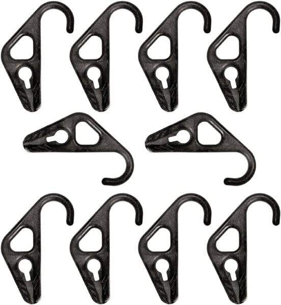 The Better Bungee - Adjustable Nylon Hook Ends with Adjustable HD Nylon Hook - 10" OAL, Black - Apex Tool & Supply