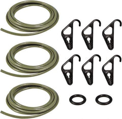 The Better Bungee - Adjustable Cargo Control Kit with Molded Nylon Hook End - 10" OAL, Military Green - Apex Tool & Supply