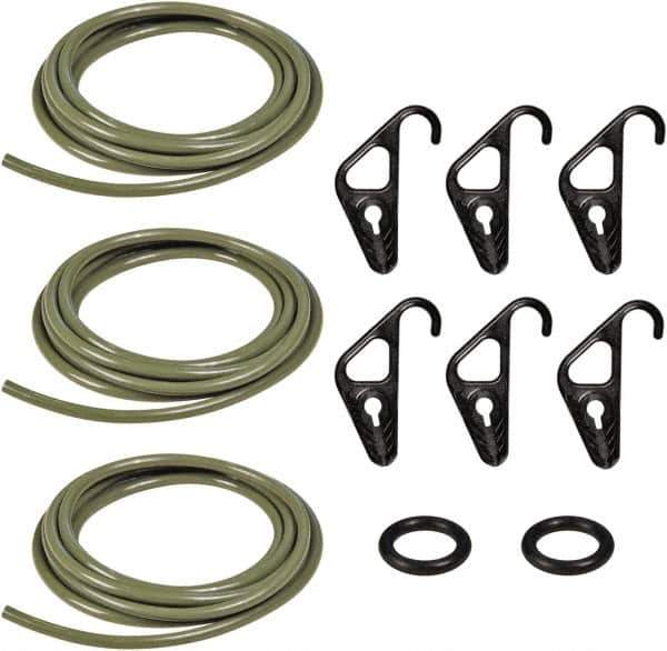 The Better Bungee - Adjustable Cargo Control Kit with S Hook - 10" OAL, Military Green - Apex Tool & Supply