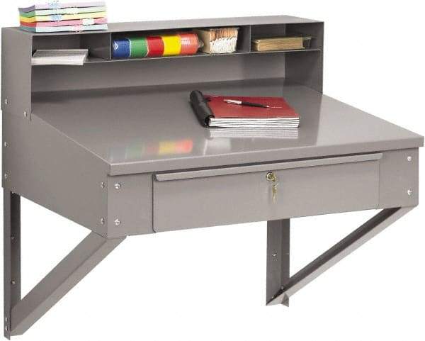Tennsco - Stationary Shop Desks Type: Foreman's Desk Width (Inch): 34-1/2 - Apex Tool & Supply
