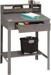 Tennsco - Stationary Shop Desks Type: Foreman's Desk Width (Inch): 34-1/2 - Apex Tool & Supply