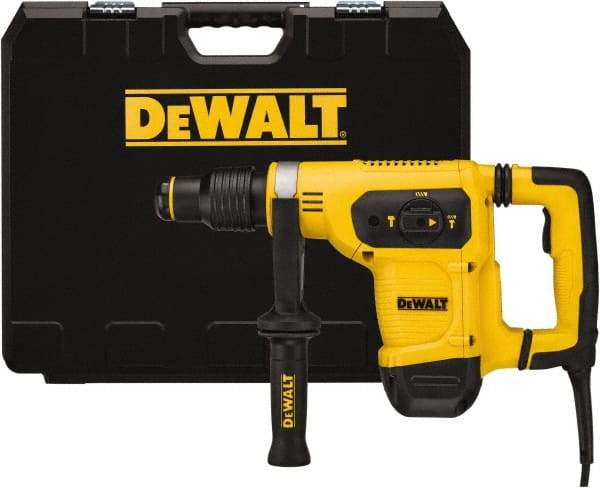 DeWALT - 120 Volt 1" SDS Max Chuck Electric Rotary Hammer - 0 to 3,150 BPM, 0 to 540 RPM, Reversible - Apex Tool & Supply