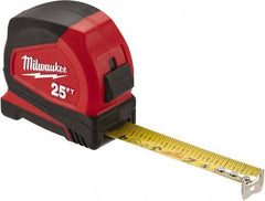 Milwaukee Tool - 25' x 1" Tape Measure - 1/16" Graduation - Apex Tool & Supply