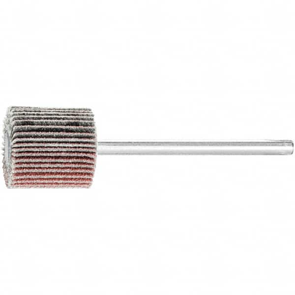 PFERD - 5/8" Diam x 5/8" Face Width, Aluminum Oxide Coated Mounted Flap Wheel - Apex Tool & Supply