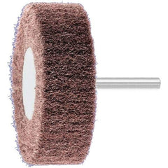 PFERD - 3" Diam x 1" Face Width, Aluminum Oxide Nonwoven Mounted Flap Wheel - 1/4" Shank Mount, 280 Grit, 7,500 Max RPM - Apex Tool & Supply