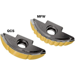 Iscar - BLR320 QCS Grade IC830 Carbide Milling Insert - TiAlN/AlTiN/TiN Finish, 4.6mm Thick, 16mm Corner Radius - Apex Tool & Supply