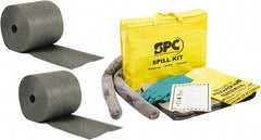 Brady SPC Sorbents - 24 Gal Capacity per Package, Universal Roll - 150' Long x 15" Wide, Gray, Polypropylene - Apex Tool & Supply