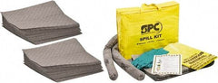 Brady SPC Sorbents - 26 Gal Capacity per Package, Universal Pad - 19" Long x 15" Wide, Gray, Polypropylene - Apex Tool & Supply