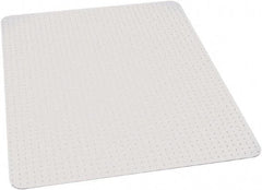 Ability One - 60" Long x 46" Wide, Chair Mat - Rectangular, Beveled Edge Style - Apex Tool & Supply