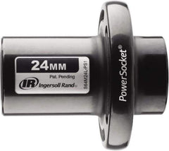 Ingersoll-Rand - 1/2" Drive 24mm Standard Magnetic Nonsparking Universal Impact Socket - 6 Points, 3-1/10" OAL - Apex Tool & Supply