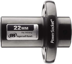 Ingersoll-Rand - 1/2" Drive 22mm Standard Magnetic Nonsparking Universal Impact Socket - 6 Points, 3-1/10" OAL - Apex Tool & Supply