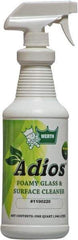 Werth Sanitary Supply - 32 oz Bottle Coconut Breeze Glass Cleaner - Use on Glass, Mirrors, Fiberglass, Stainless Steel, Polished Metal, Plastic, Chrome, Linoleum - Apex Tool & Supply