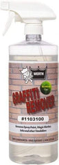 Werth Sanitary Supply - 32 oz Bottle Graffiti/Vandal Mark Remover - VOC Content g/L 250, Removes Graffiti, Adhesives & Grease - Apex Tool & Supply