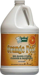Werth Sanitary Supply - 1 Gal Bottle Cleaner/Degreaser - Liquid, Biodegradable Cleaner & Degreaser, Butyl-Free, Phosphate-Free, Water-Based, No VOC, Orange - Apex Tool & Supply