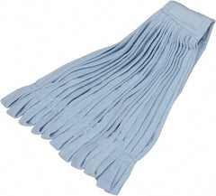 Ability One - 2-1/2" Blue Head Band, Medium Microfiber Loop End Mop Head - Apex Tool & Supply