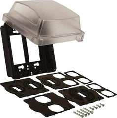 Hubbell-Raco - Electrical Outlet Box Steel Cover - Includes Gasket & Mounting Hardware - Apex Tool & Supply