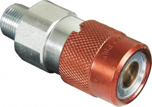 TK Simplex - 3/8 NPTF Hydraulic Hose Male Flush Face Coupler - 10,000 psi - Apex Tool & Supply