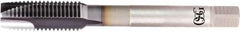 OSG - M18x1.00 Metric Coarse, 4 Flute, V Finish, Powdered Metal Spiral Point Tap - Plug Chamfer, Right Hand Thread, 110mm OAL, 6H Class of Fit, Series 16510 - Exact Industrial Supply
