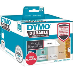 Dymo - Labels, Ribbons & Tapes Type: Durable Square Labels Color: White - Apex Tool & Supply