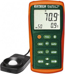 Extech - Light Meters Compatible Lighting: Fluorescent; Sodium; Mercury; Tungsten; Daylight Maximum Measurement (Lux): 1,000 - Apex Tool & Supply