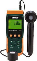 Extech - Light Meters Compatible Lighting: UVA; UVC Maximum Measurement (UV): 20mW/cm2 - Apex Tool & Supply