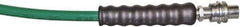 TK Simplex - 1/4" Inside Diam x 3/8 NPT 6' Hydraulic Pump Hose - 10,000 psi, C213 Opposite End, Thermoplastic - Apex Tool & Supply