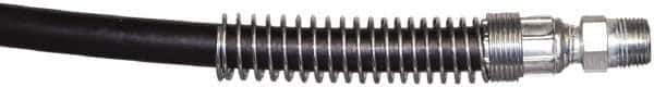 TK Simplex - 1/4" Inside Diam x 3/8 NPT 6' Hydraulic Pump Hose - 10,000 psi, 3/8 NPTF Male Opposite End, Rubber - Apex Tool & Supply