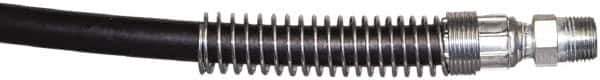 TK Simplex - 1/4" Inside Diam x 3/8 NPT 3' Hydraulic Pump Hose - 10,000 psi, 3/8 NPTF Male Opposite End, Rubber - Apex Tool & Supply