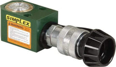 TK Simplex - 5/8" Stroke, 5 Ton Portable Hydraulic Single Acting Cylinder - 0.99 Sq In Effective Area, 0.6 Cu In Oil Capacity, 1.62 to 2.24" High, 1" Cyl Bore Diam, 1-1/8" Plunger Diam, 10,000 Max psi - Apex Tool & Supply
