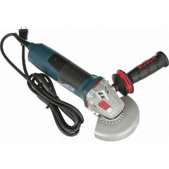 Bosch - 5" Wheel Diam, 11,500 RPM, Corded Angle & Disc Grinder - 5/8-11 Spindle, 120 Volts, 13 Amps - Apex Tool & Supply