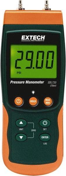 Extech - Differential Pressure Gauges & Switches Type: Differential Pressure Manometer Maximum Pressure (psi): 29.00 - Apex Tool & Supply